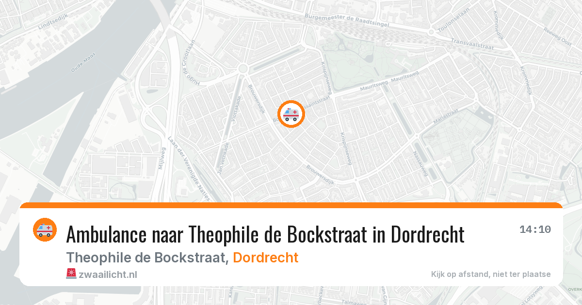 Ambulance naar Theophile de Bockstraat in Dordrecht — 29 jan 2026