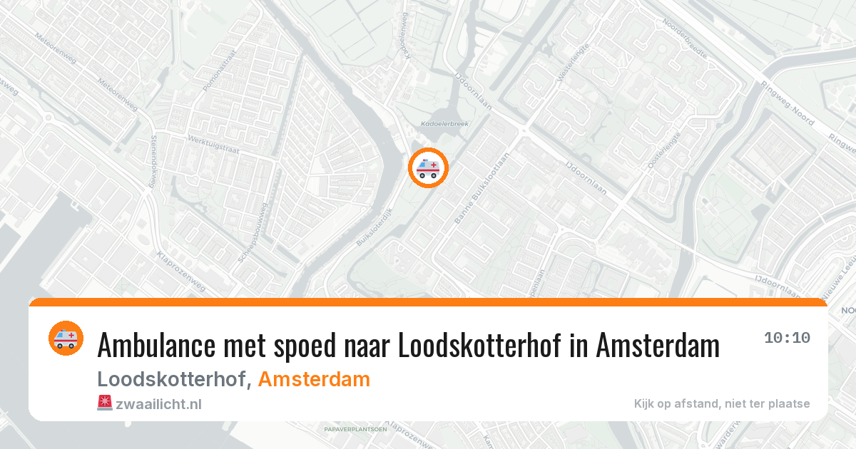 Ambulance met spoed naar Loodskotterhof in Amsterdam — 7 mei 2026