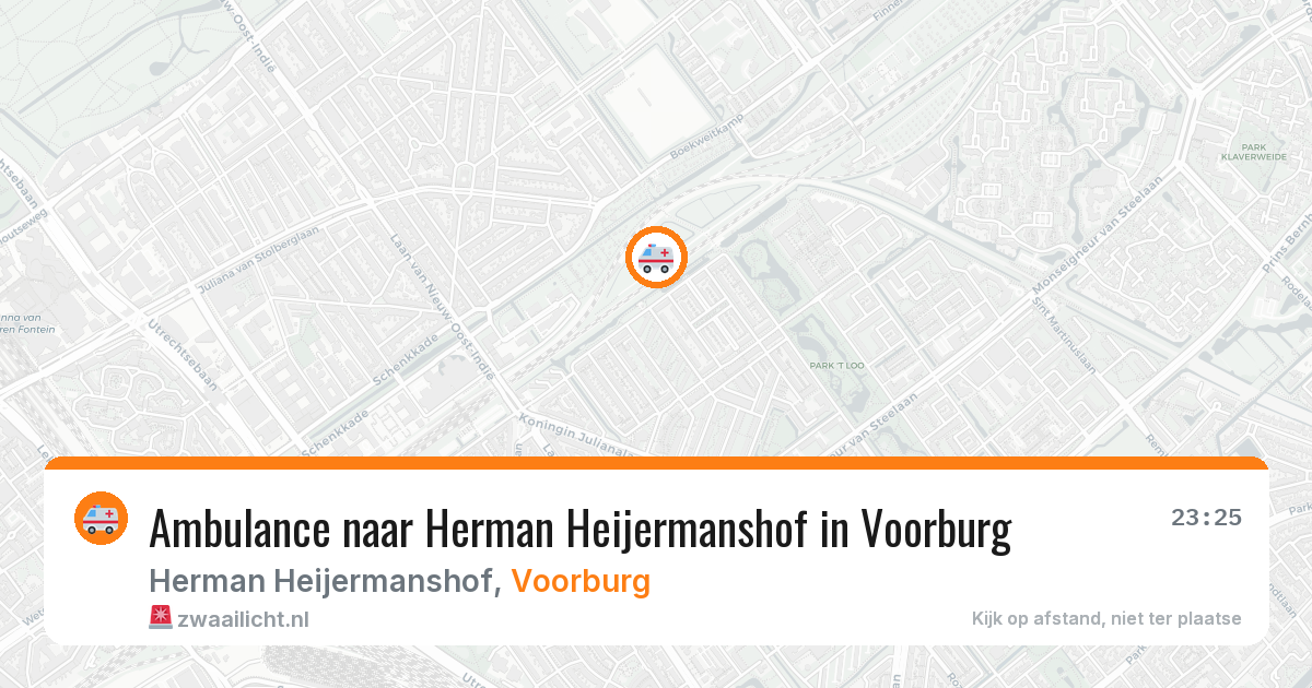 Ambulance naar Herman Heijermanshof in Voorburg — 15 feb 2026