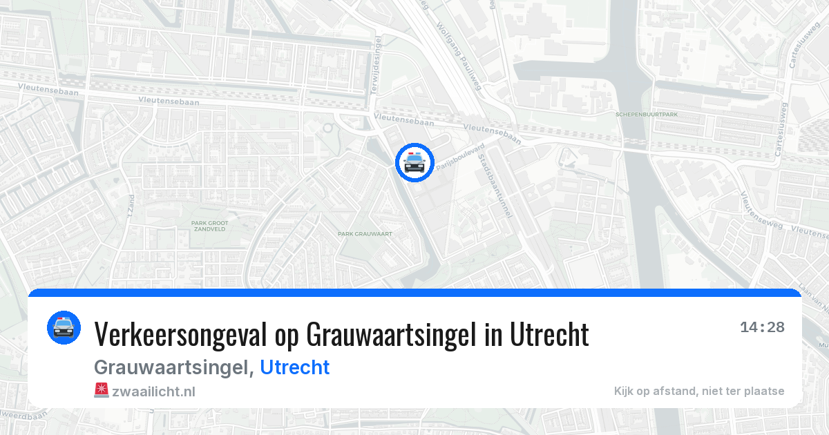 Verkeersongeval op Grauwaartsingel in Utrecht — 3 mei 2026