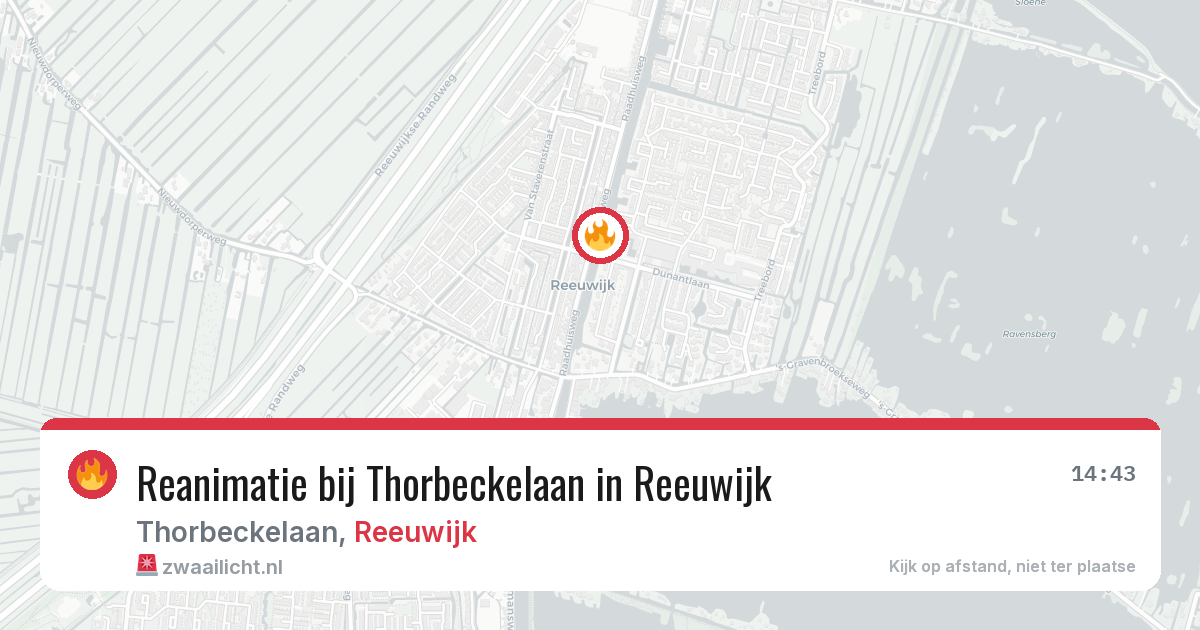 Reanimatie bij Thorbeckelaan in Reeuwijk — 15 mei 2026