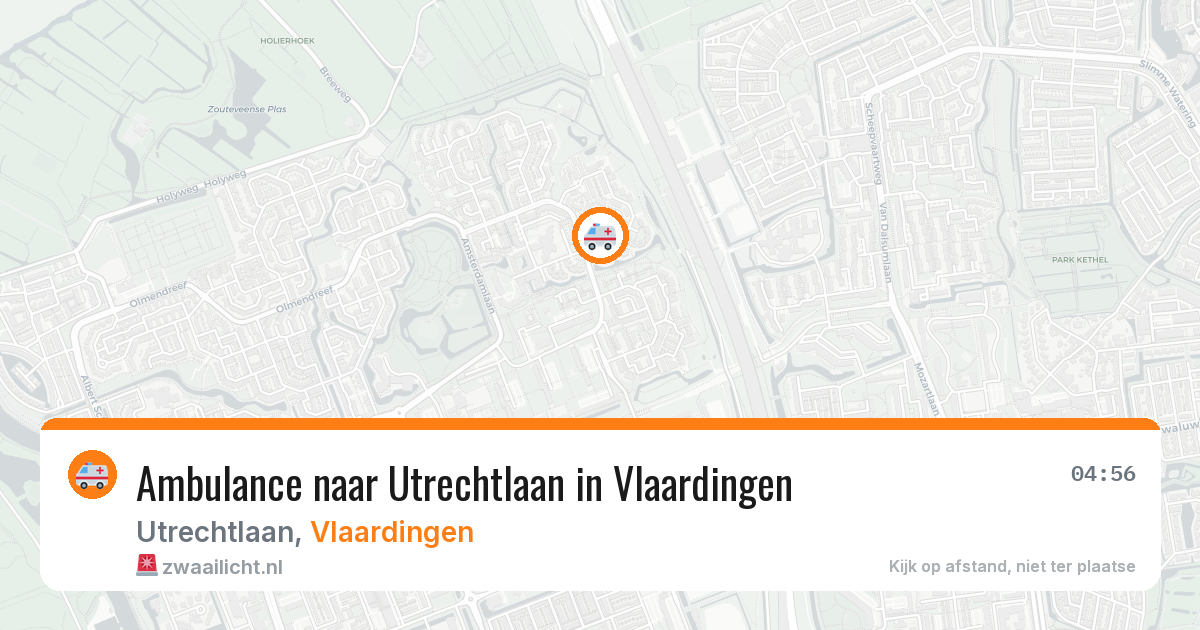 Ambulance naar Utrechtlaan in Vlaardingen — 26 jun 2026