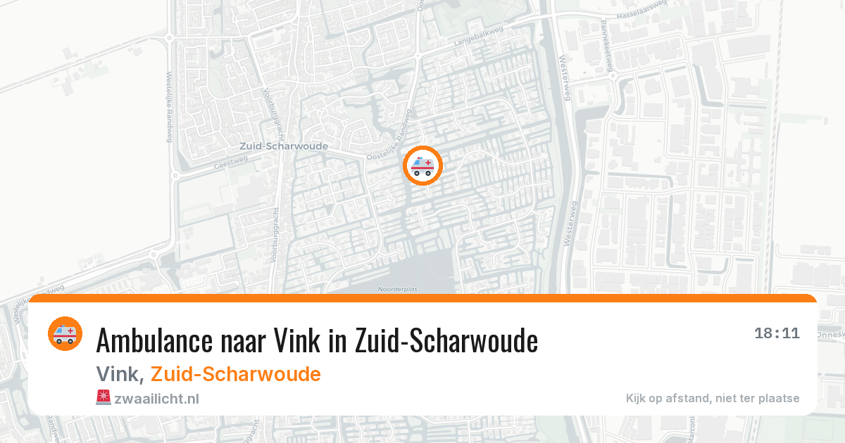 Ambulance naar Vink in Zuid-Scharwoude — 5 jul 2026