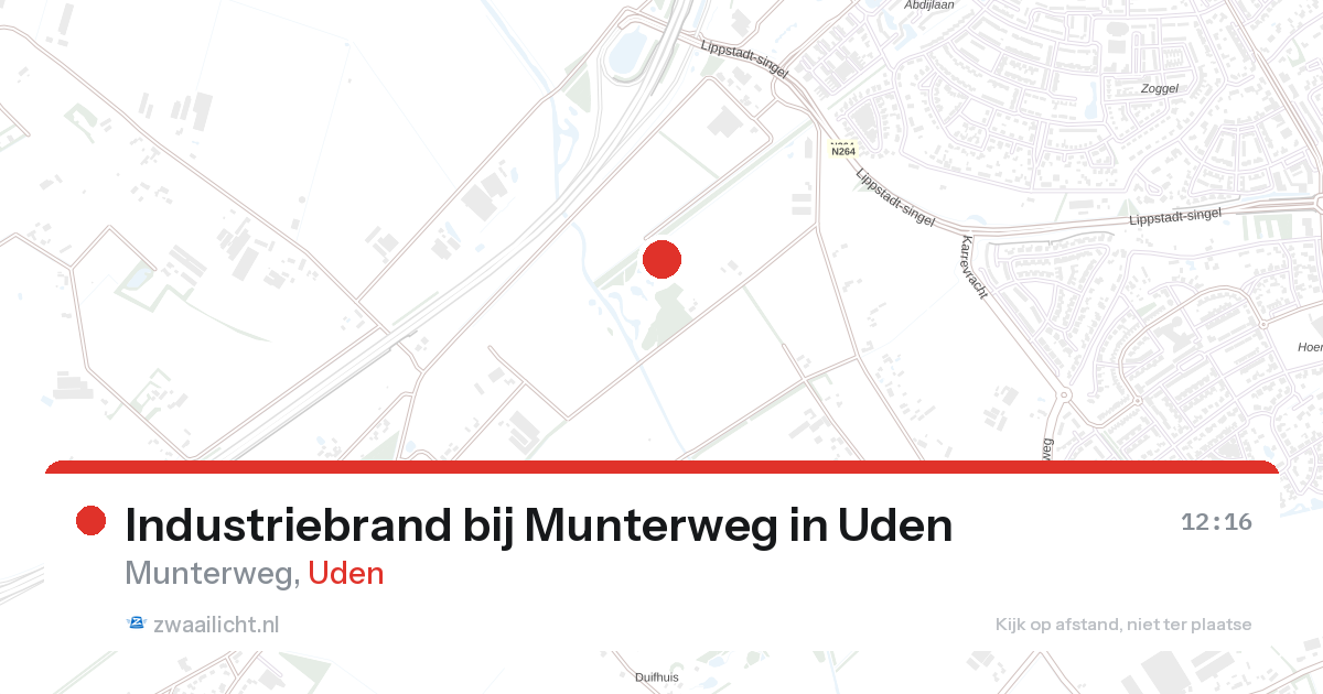 Industriebrand bij Munterweg in Uden — 28 aug 2026