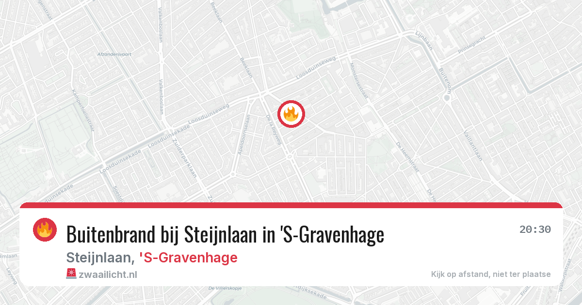 Buitenbrand bij Steijnlaan in 'S-Gravenhage — 26 apr 2026