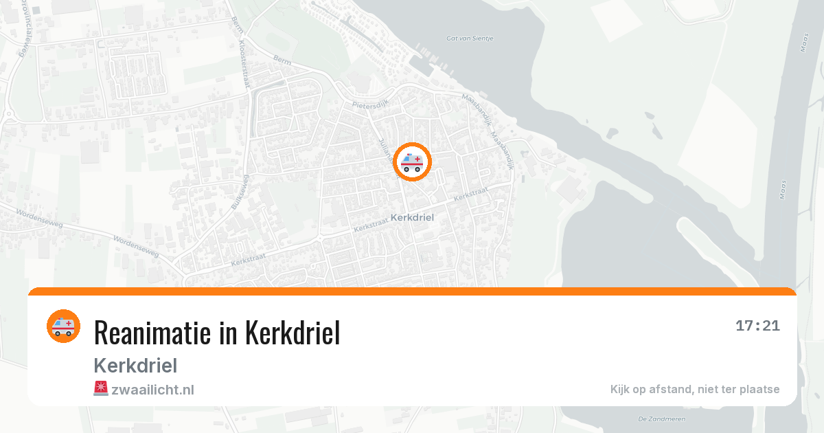 Reanimatie in Kerkdriel — 21 jun 2026