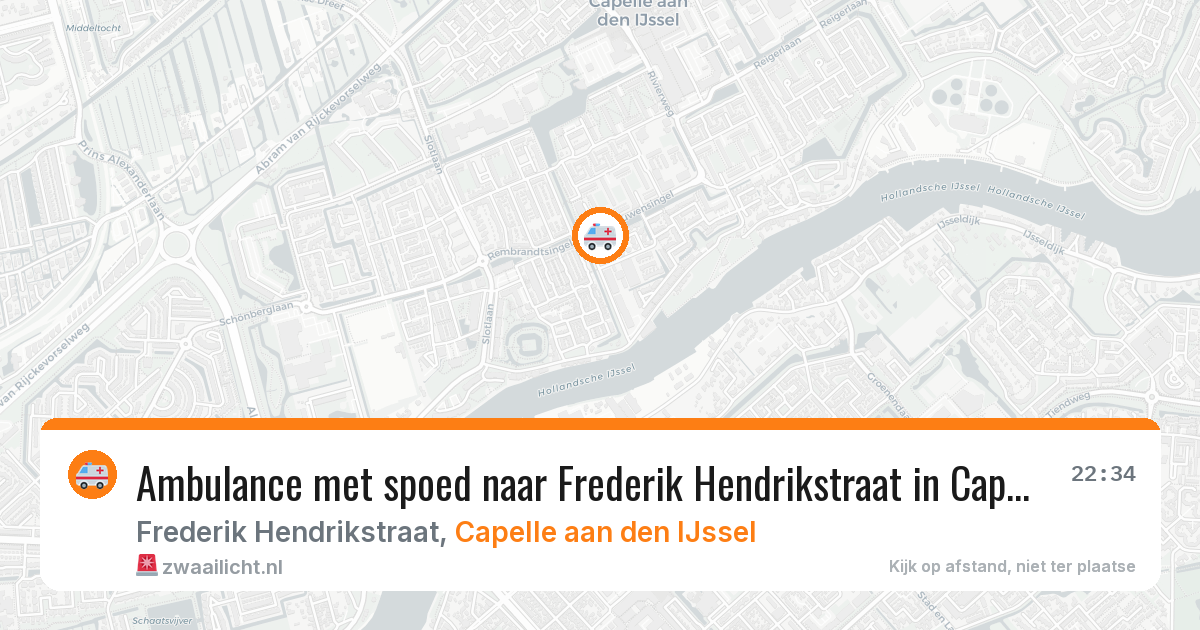 Ambulance met spoed naar Frederik Hendrikstraat in Capelle aan den IJssel — 30 jun 2026