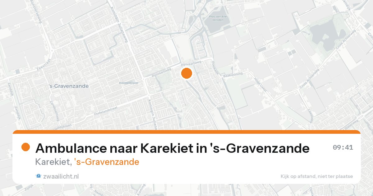 Ambulance naar Karekiet in 's-Gravenzande — 18 aug 2026
