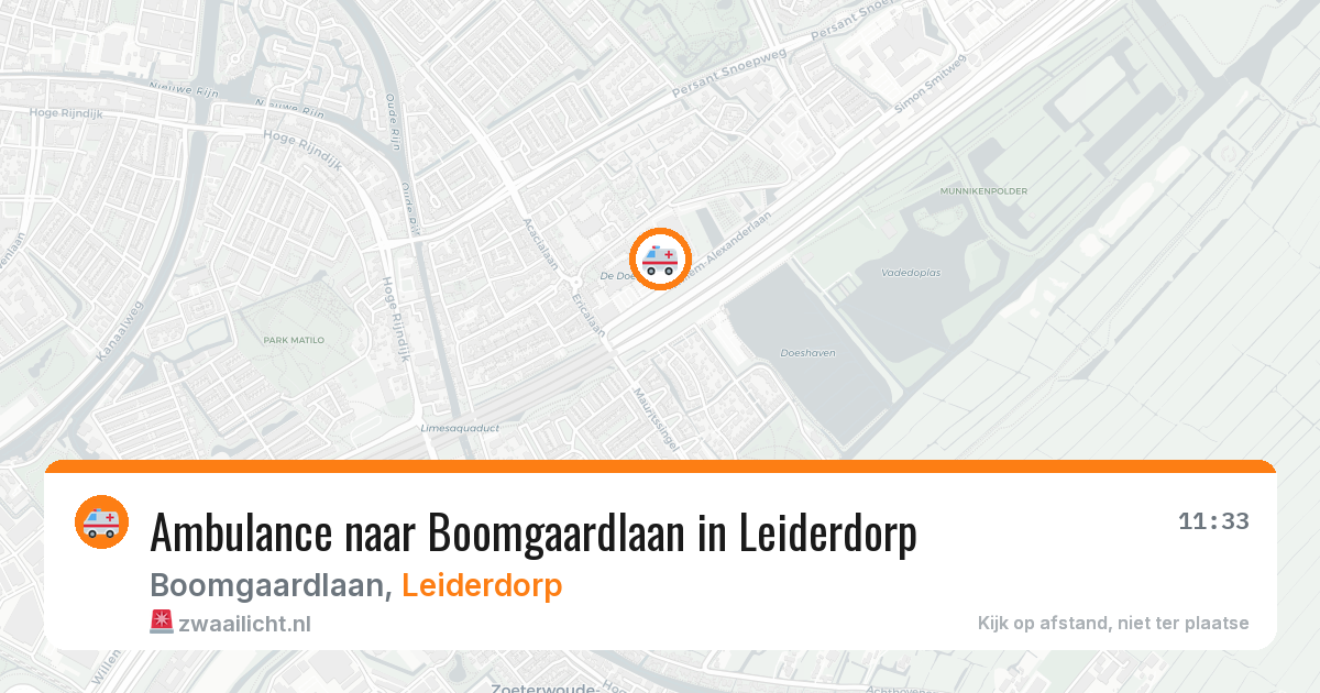 Ambulance naar Boomgaardlaan in Leiderdorp — 10 jul 2026