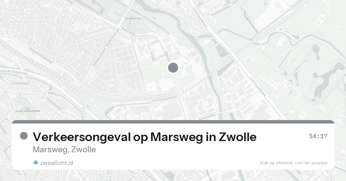 Verkeersongeval op Marsweg in Zwolle — 22 aug 2026