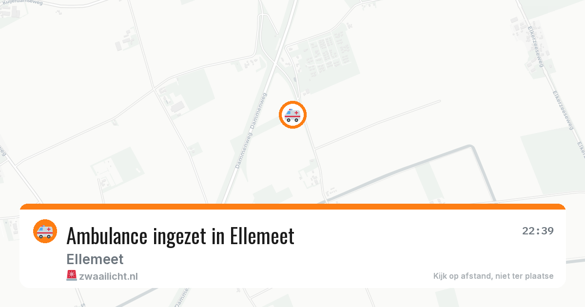 Ambulance ingezet in Ellemeet — 11 aug 2026