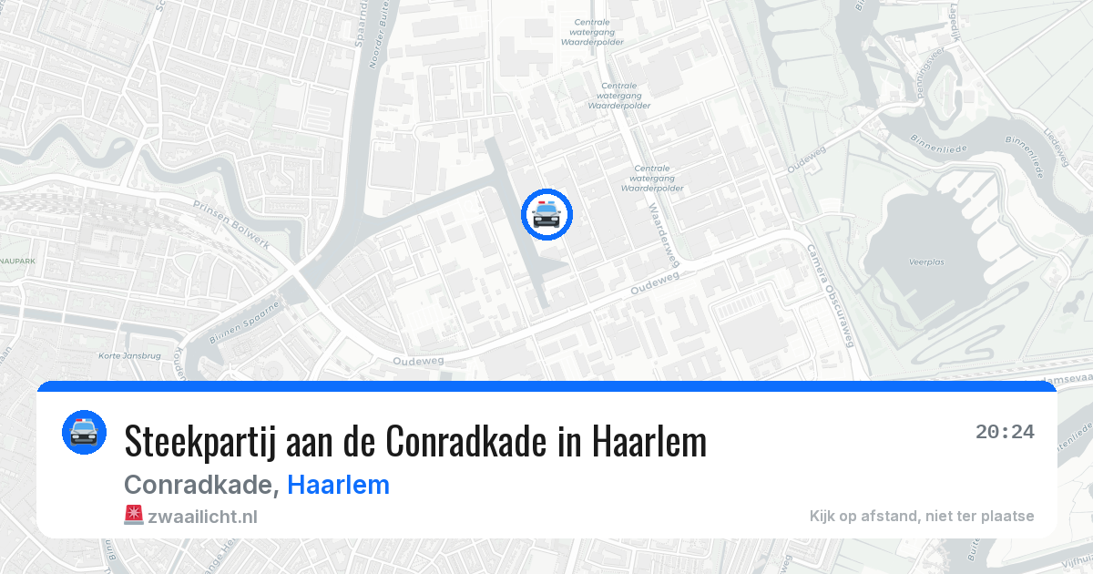 Steekpartij aan de Conradkade in Haarlem — 24 jun 2026