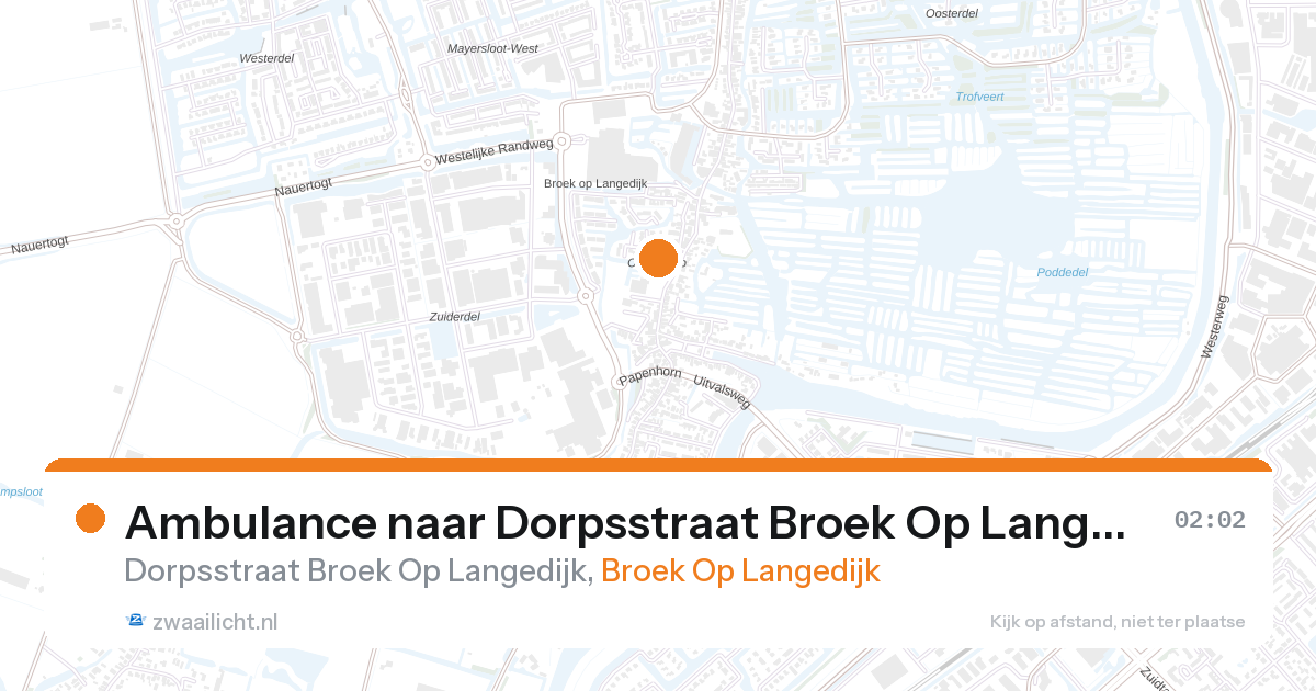 Ambulance naar Dorpsstraat Broek Op Langedijk in Broek Op Langedijk — 1 feb 2026