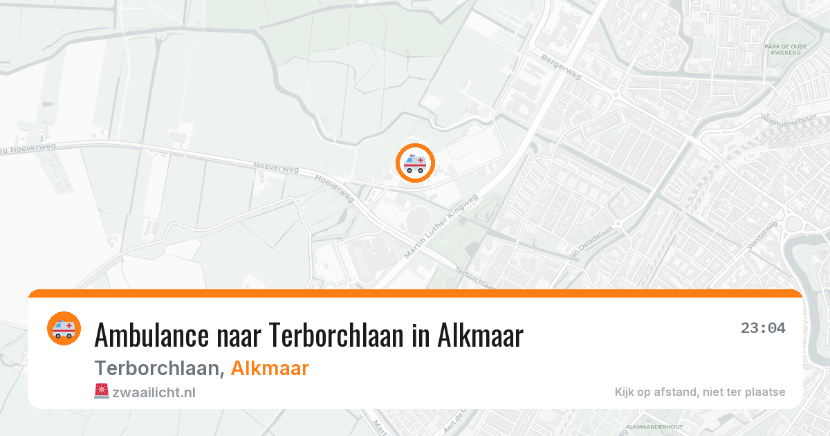 Ambulance naar Terborchlaan in Alkmaar — 7 jul 2026