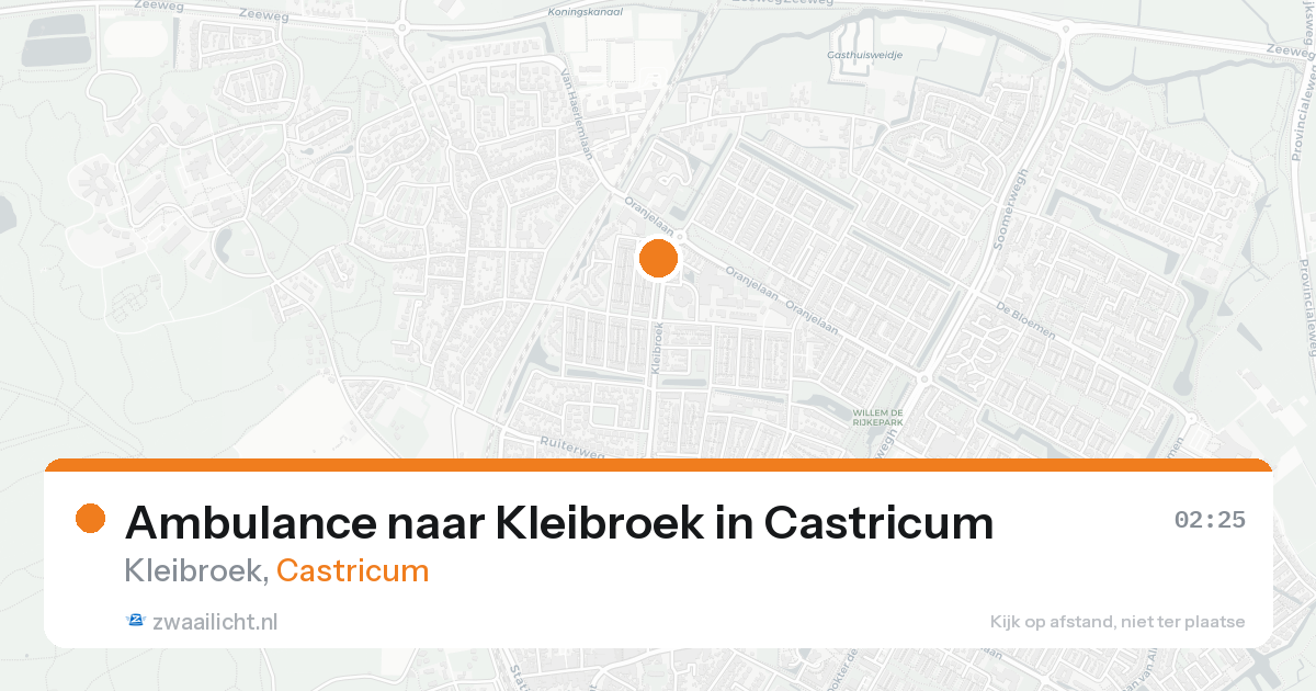 Ambulance naar Kleibroek in Castricum — 20 aug 2026