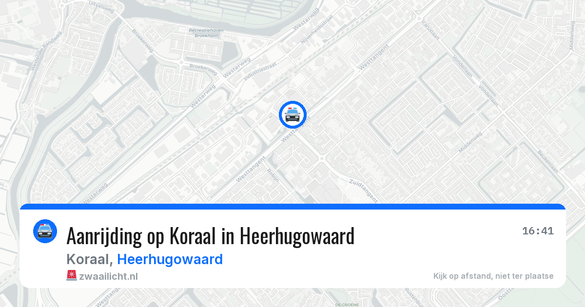 Aanrijding op Koraal in Heerhugowaard — 24 jun 2026