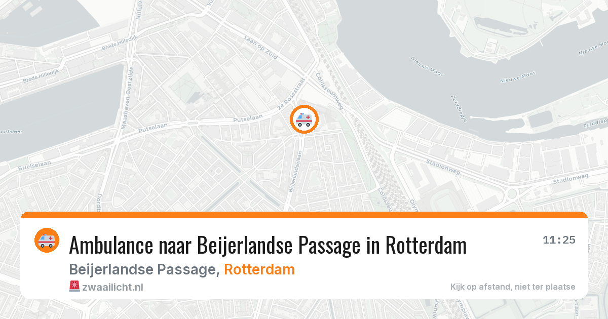 Ambulance naar Beijerlandse Passage in Rotterdam — 5 jul 2026