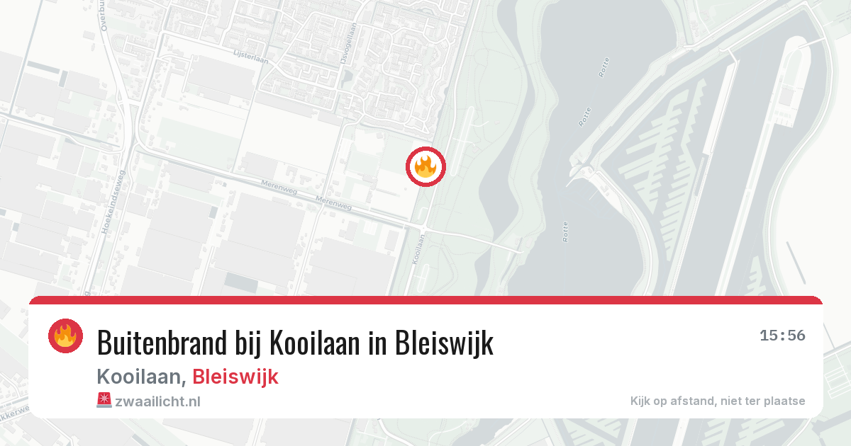 Buitenbrand bij Kooilaan in Bleiswijk — 5 jul 2026
