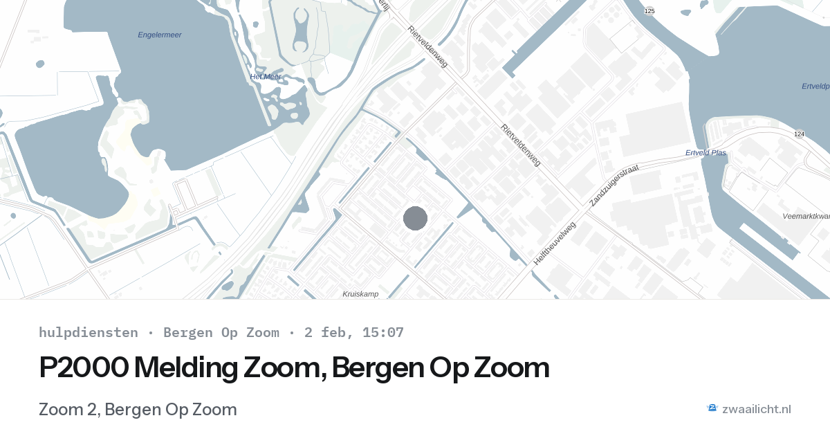 P2000 Melding Zoom, Bergen Op Zoom — 2 feb 2026