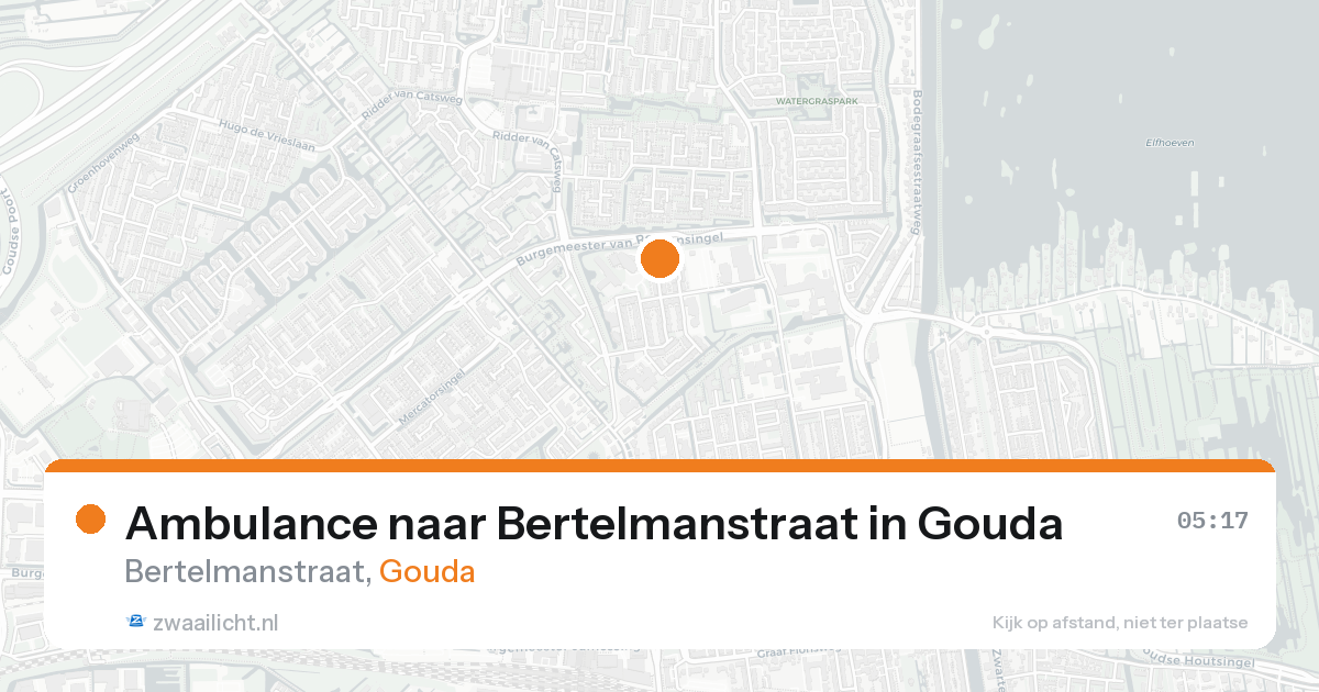 Ambulance naar Bertelmanstraat in Gouda — 8 feb 2026