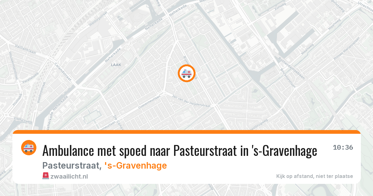 Ambulance met spoed naar Pasteurstraat in 's-Gravenhage — 20 jan 2026