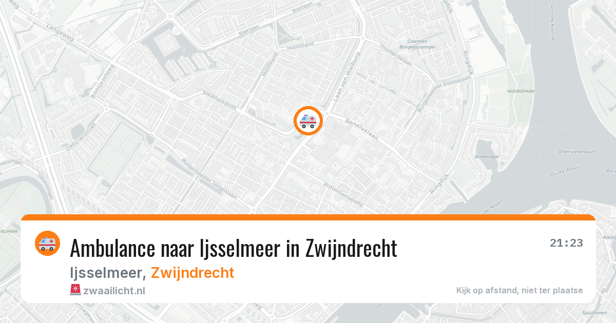 Ambulance naar Ijsselmeer in Zwijndrecht — 9 apr 2026