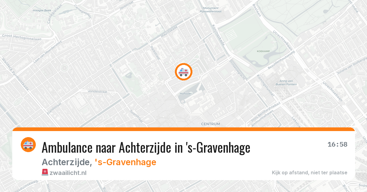 Ambulance naar Achterzijde in 's-Gravenhage — 4 jul 2026