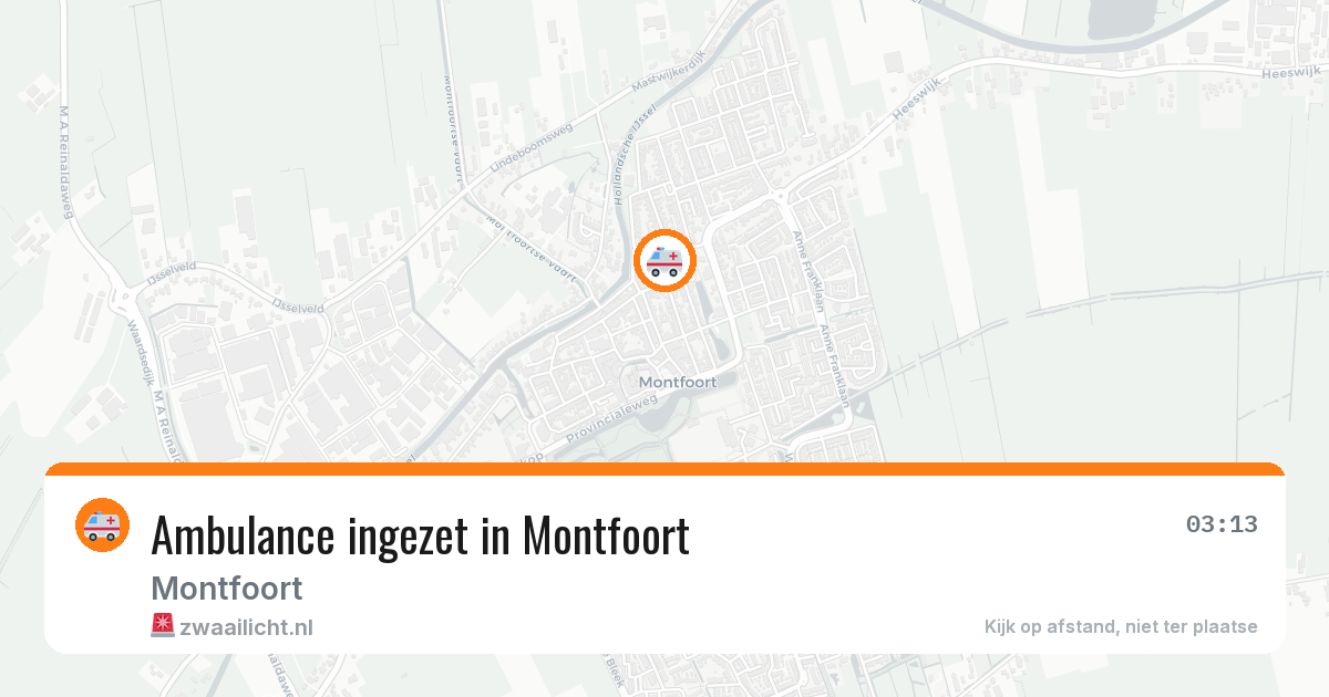 Ambulance ingezet in Montfoort — 22 mei 2026