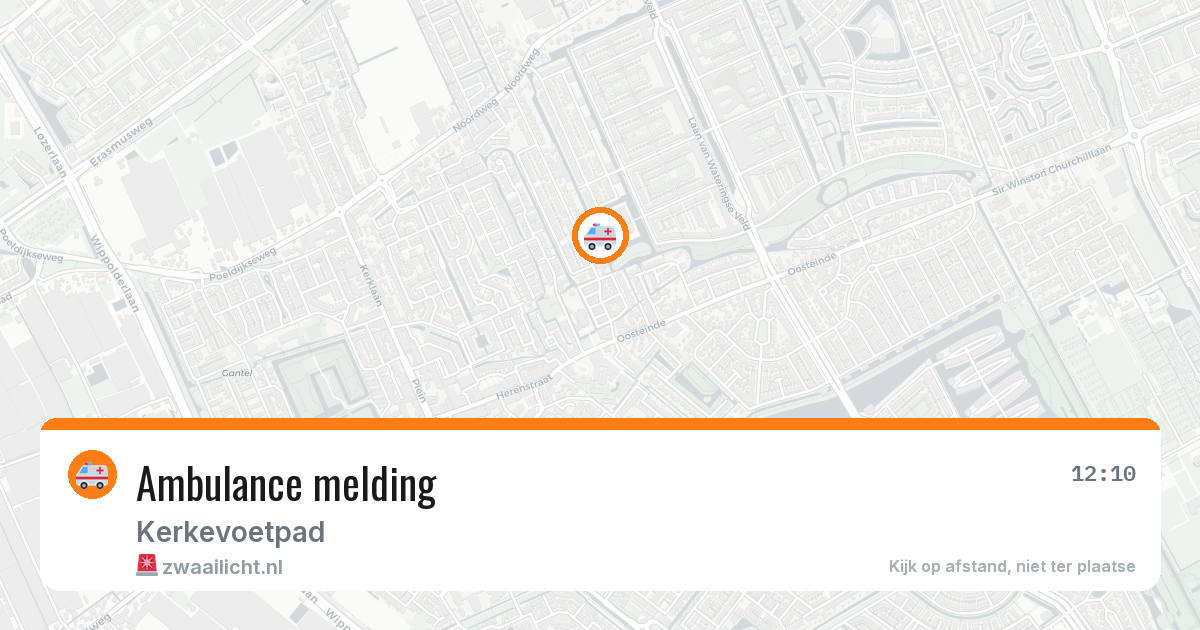 Ambulance melding — 21 apr 2026