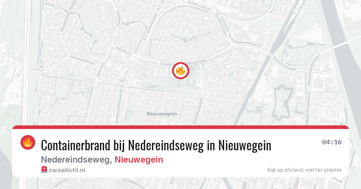 Containerbrand bij Nedereindseweg in Nieuwegein — 31 mei 2026
