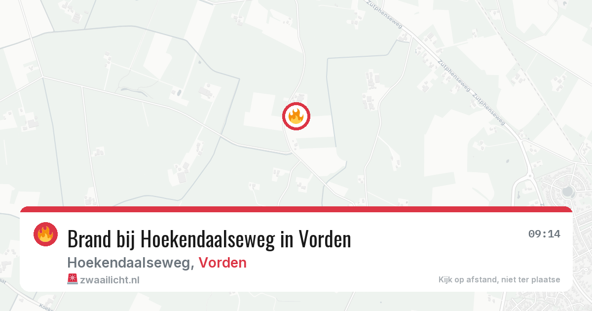 Brand bij Hoekendaalseweg in Vorden — 31 mrt 2026