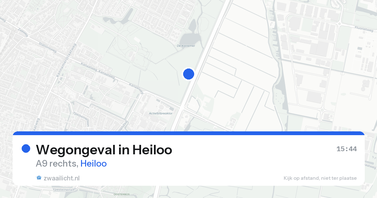 Wegongeval in Heiloo — 25 aug 2026