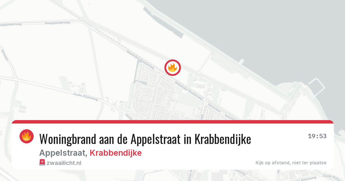 Woningbrand aan de Appelstraat in Krabbendijke — 28 apr 2026