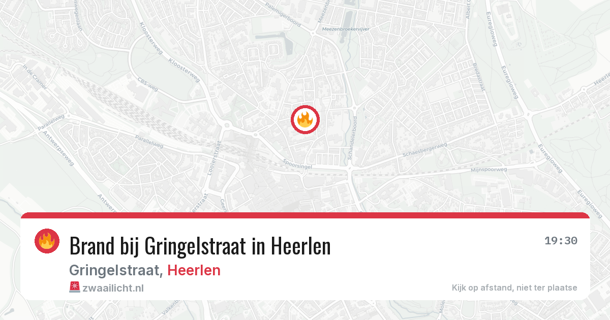 Brand bij Gringelstraat in Heerlen — 29 jun 2026