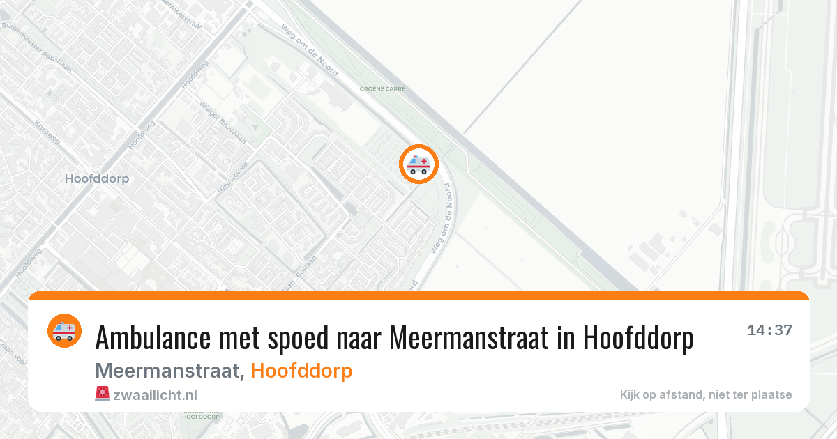 Ambulance met spoed naar Meermanstraat in Hoofddorp — 1 feb 2026