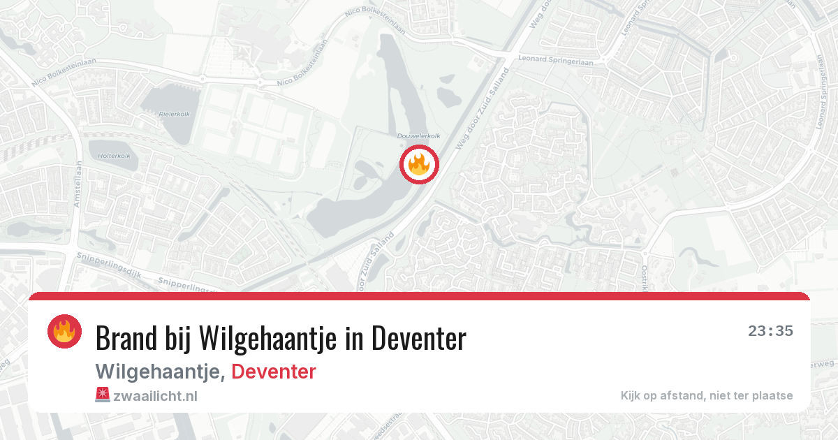 Brand bij Wilgehaantje in Deventer — 29 jun 2026