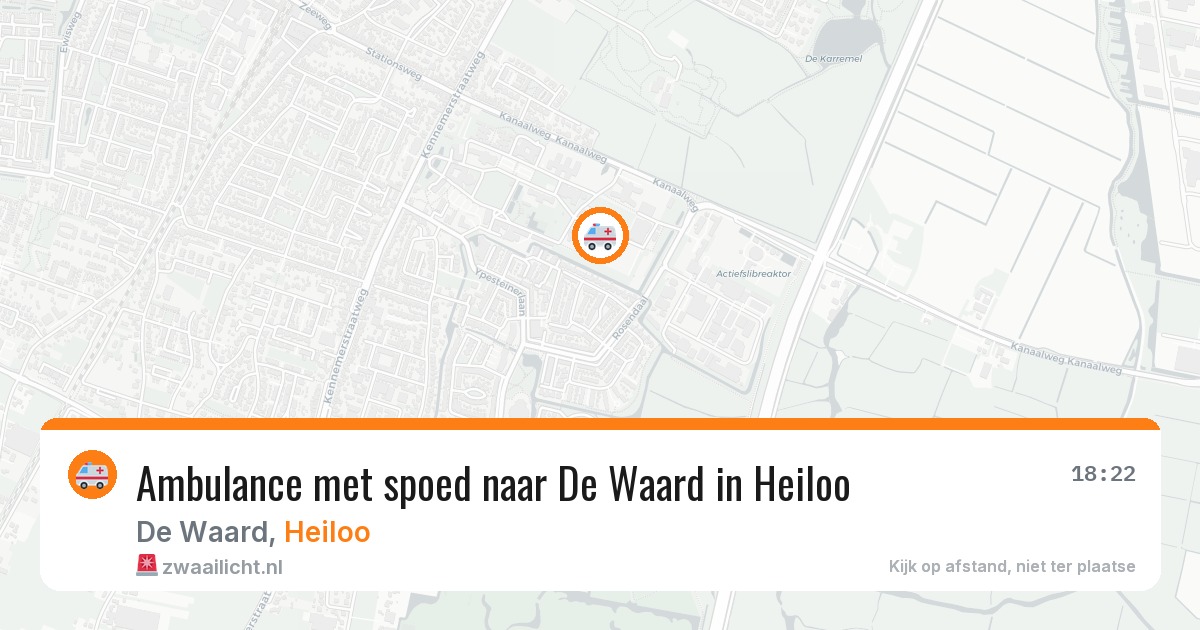 Ambulance met spoed naar De Waard in Heiloo — 5 apr 2026
