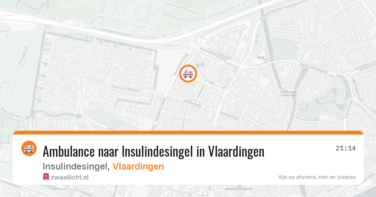 Ambulance naar Insulindesingel in Vlaardingen — 29 jan 2026