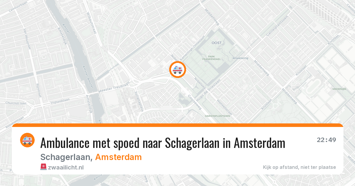 Ambulance met spoed naar Schagerlaan in Amsterdam — 3 mei 2026