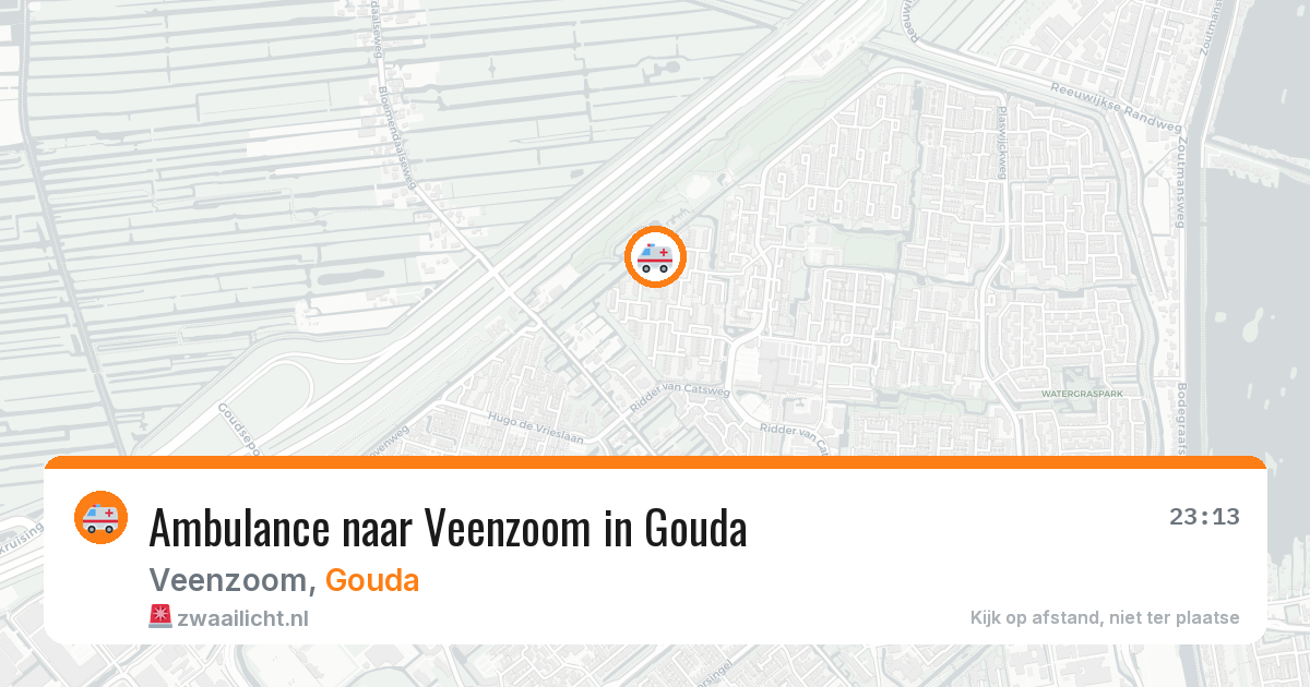Ambulance naar Veenzoom in Gouda — 31 jul 2026