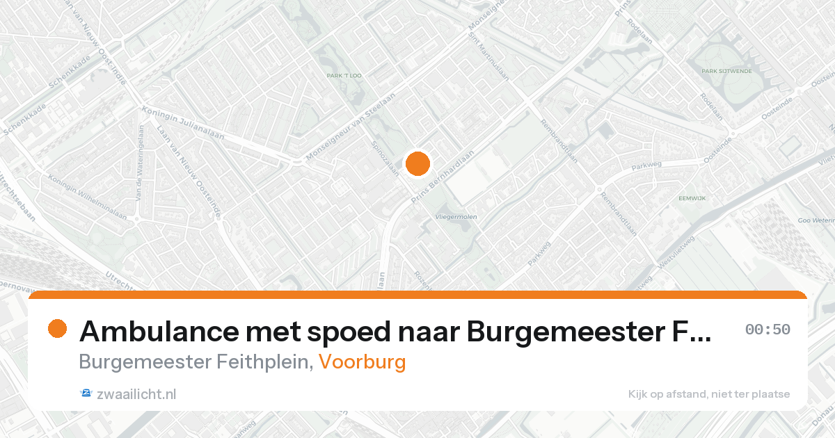 Ambulance met spoed naar Burgemeester Feithplein in Voorburg — 30 jan 2026