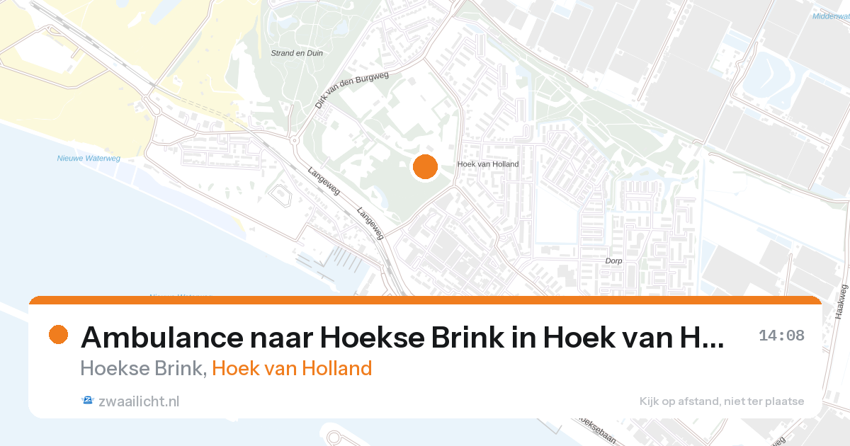 Ambulance naar Hoekse Brink in Hoek van Holland — 11 jun 2026