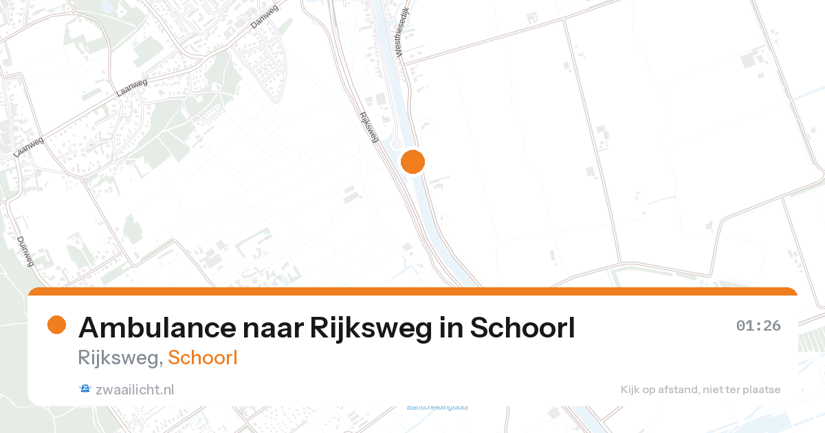 Ambulance naar Rijksweg in Schoorl — 1 feb 2026