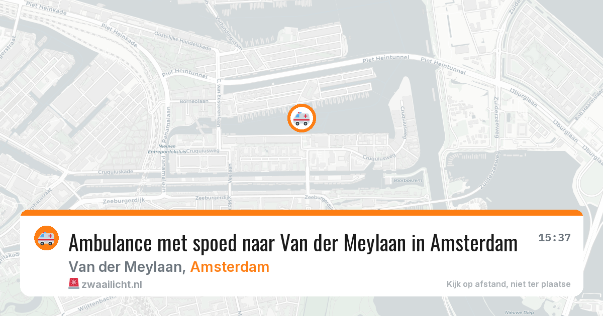 Ambulance met spoed naar Van der Meylaan in Amsterdam — 20 mrt 2026