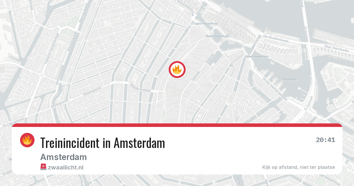 Treinincident in Amsterdam — 9 apr 2026