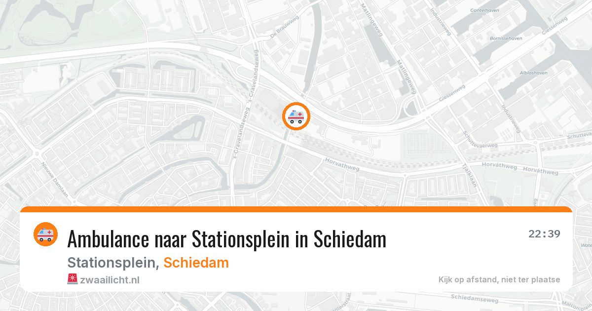 Ambulance naar Stationsplein in Schiedam — 11 jun 2026
