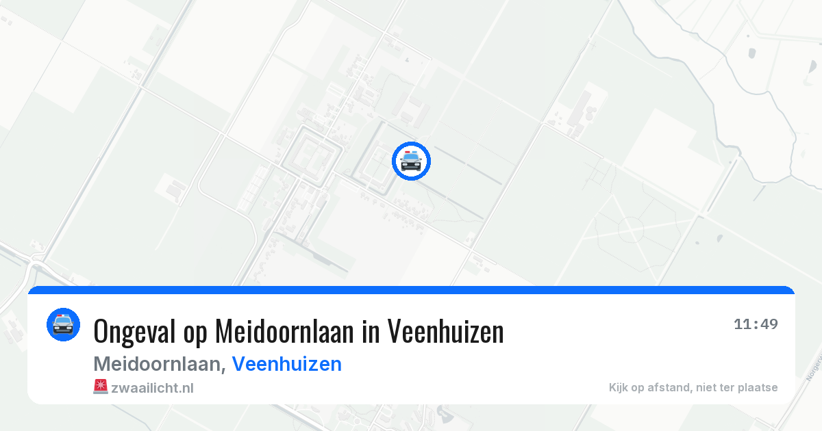Ongeval op Meidoornlaan in Veenhuizen — 10 jun 2026
