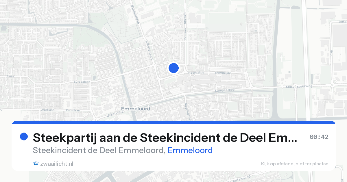 Steekpartij aan de Steekincident de Deel Emmeloord in Emmeloord — 14 aug 2026
