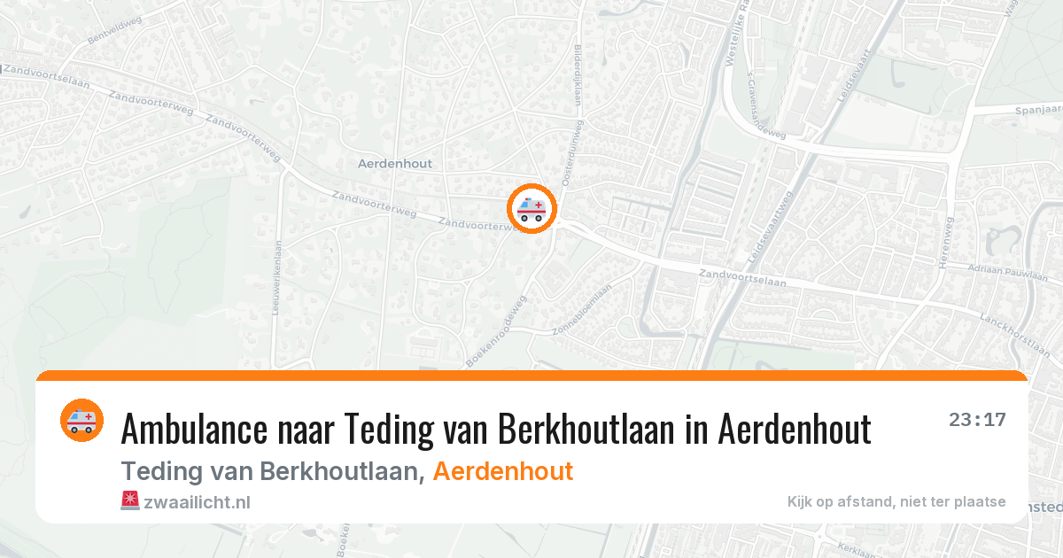 Ambulance naar Teding van Berkhoutlaan in Aerdenhout — 4 jun 2026