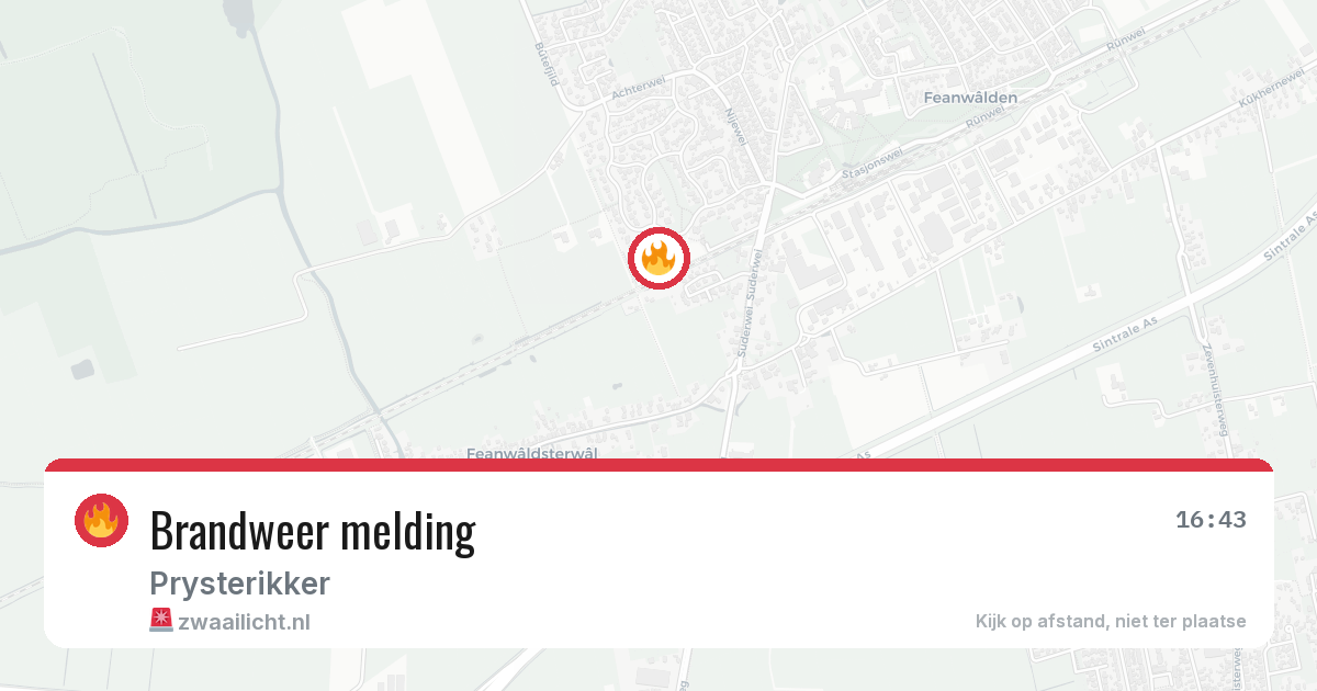 Brandweer melding — 21 apr 2026